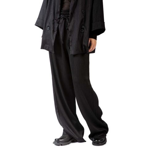 slipon LANE con scollo V in pelle nera 