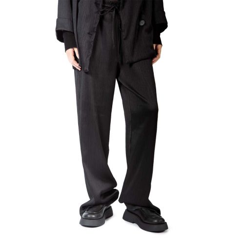 bebe platform in pelle nera 