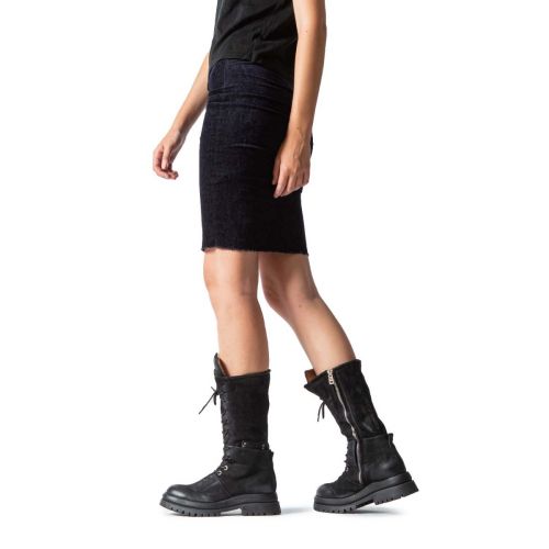 anfibi 3/4 DIBLA in pelle nera 