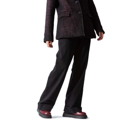 biker con cerniera posteriore in pelle bordeaux