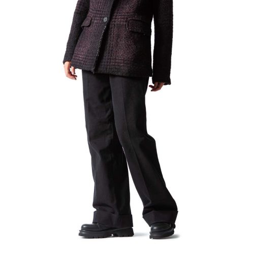 biker NORIKO NO LACE in pelle nera 