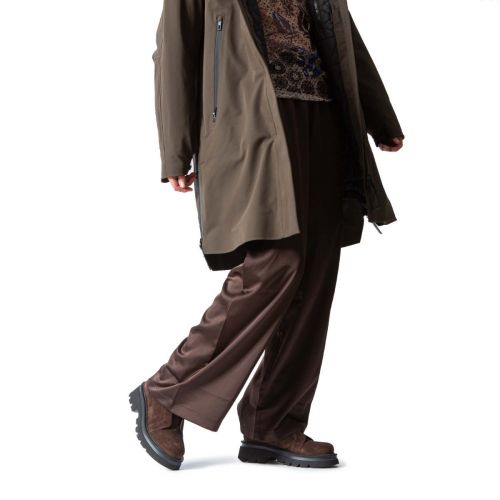 biker NORIKO NO LACE in camoscio marrone 