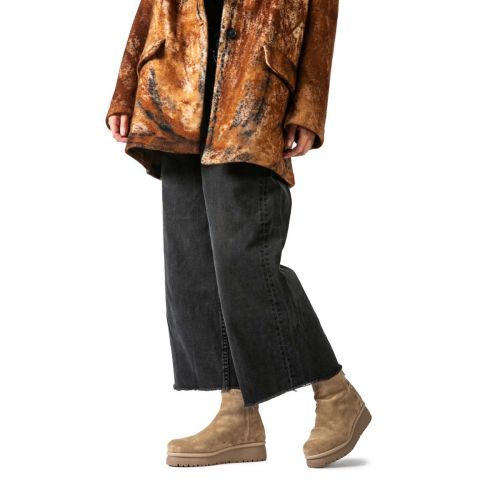 biker YAYA in camoscio camel 