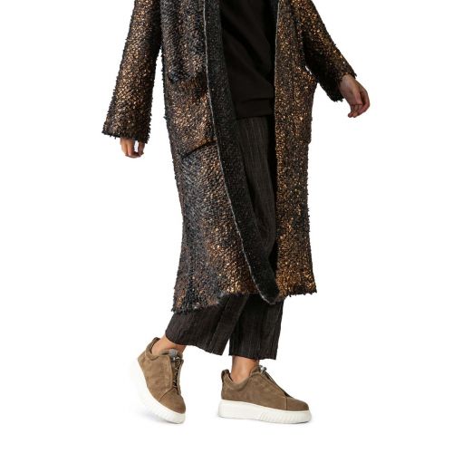 sneakers LIBI in suede camel 