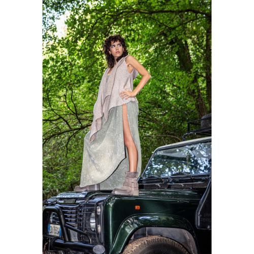 biker con gancio in metallo in pelle mud 