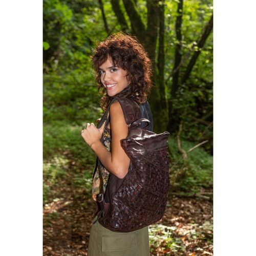 zaino intreccio testa di moro