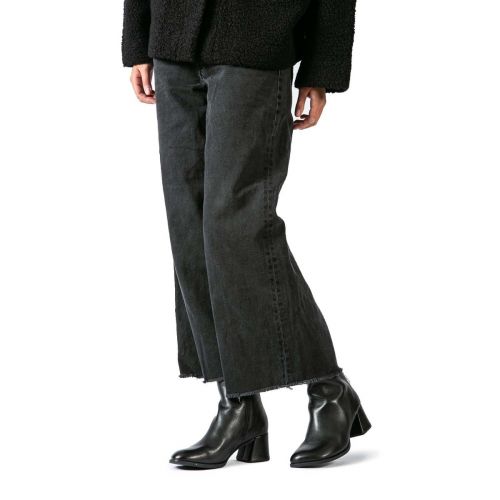 tronchetto KORA in pelle nera