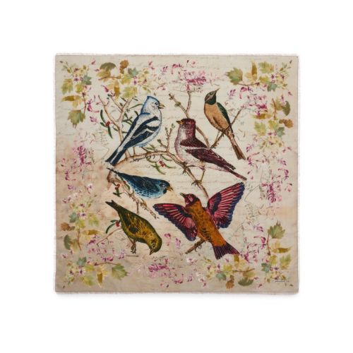 stola floreale in cotone