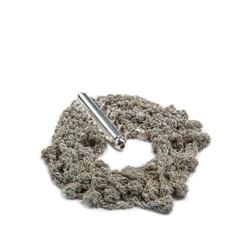 bracciale FILO SPINATO alto in argento 925 