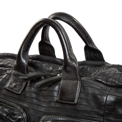 cartella MORFEO ARPA in pelle nera 