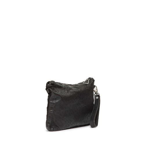 clutch DILETTA FLAT in pelle nera 