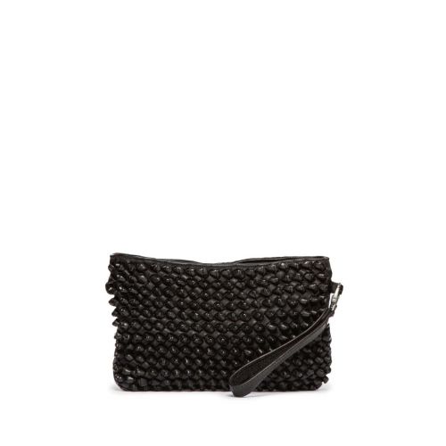 clutch DILETTA in pelle nera