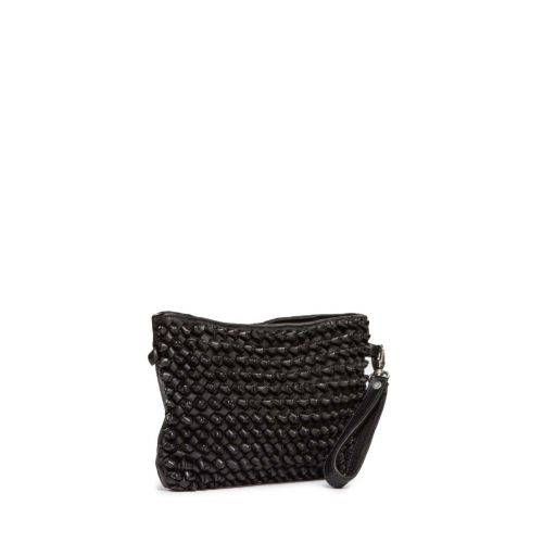 clutch DILETTA in pelle nera