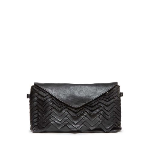 tracolla VIVIENNE MANIS in pelle nera 