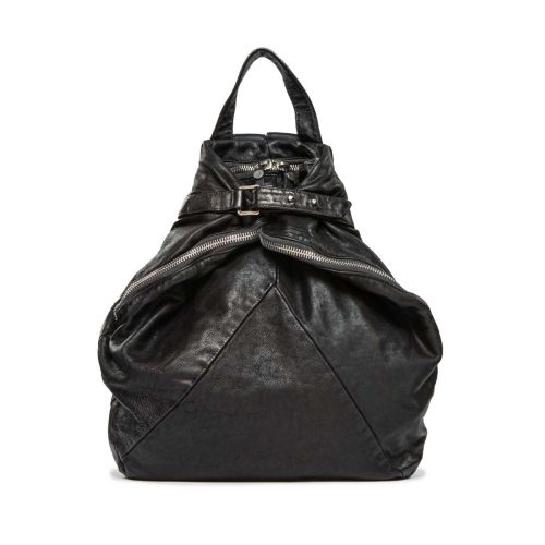 zaino SAFFO in pelle nera