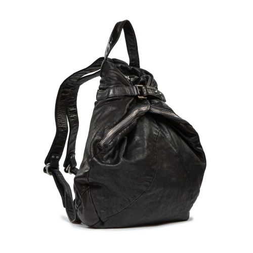 zaino SAFFO in pelle nera