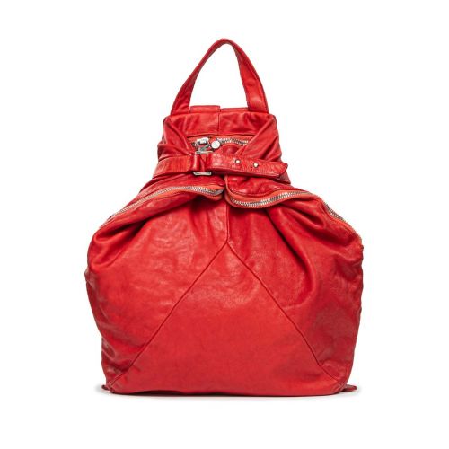 zaino SAFFO in pelle rossa