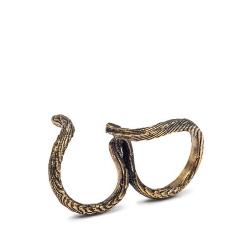 anello doppio in bronzo