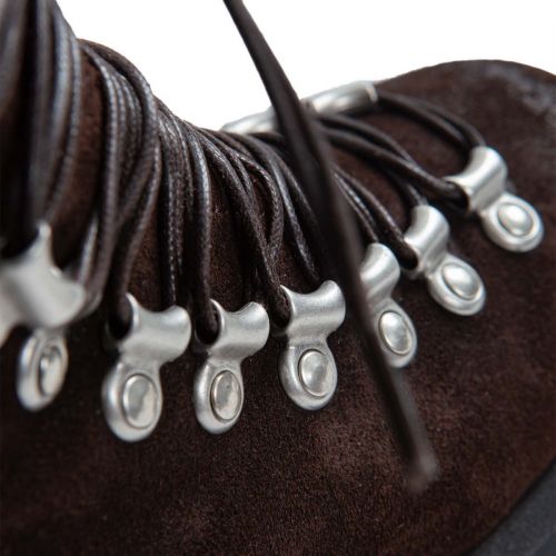 anfibi pedula in camoscio marrone 