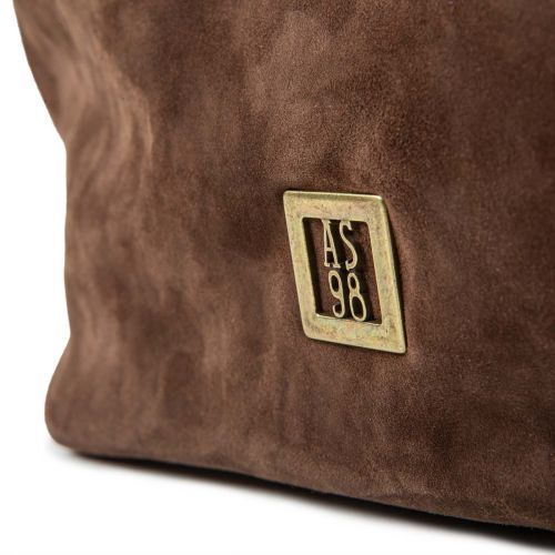 clutch in camoscio ebano