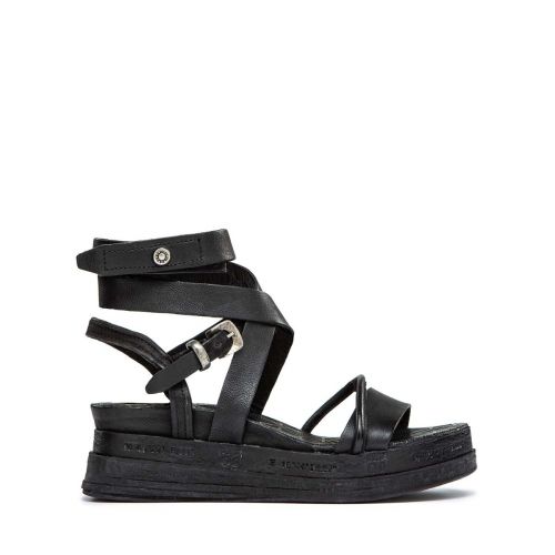 sandali LAGOS in pelle nera