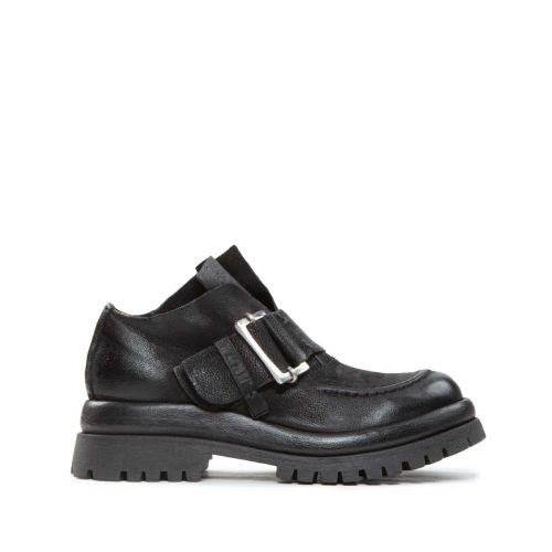 slipon DIBLA con fibbia in pelle nera