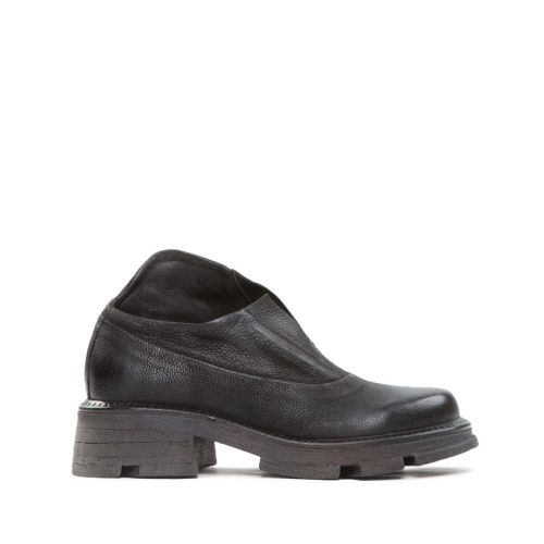 slipon LANE con scollo V in pelle nera 