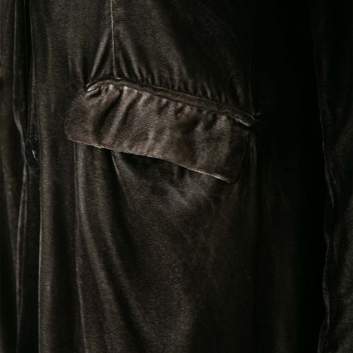 cappotto lungo in velluto nero