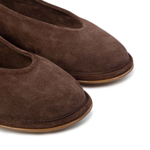 ballerina DANZA in suede choco