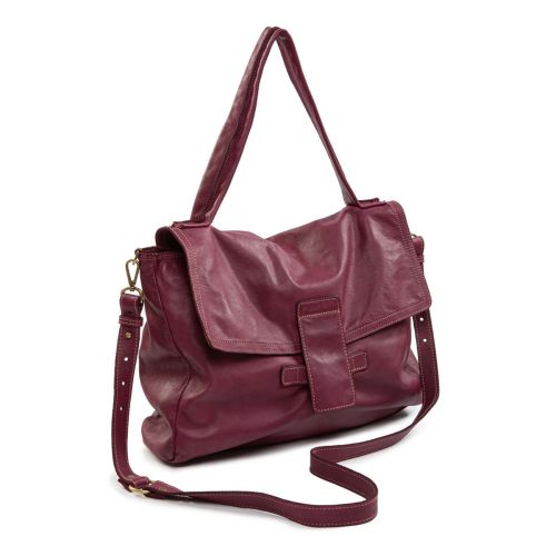 borsa MARIA con patta prugna