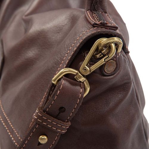 shopper MARIA in pelle testa di moro