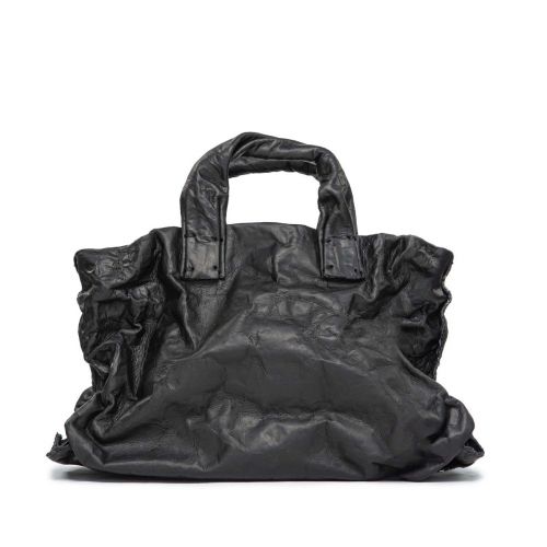 shopper ANIMA in pelle nera