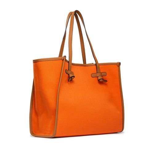 shopper MARCELLA in tessuto corallo 