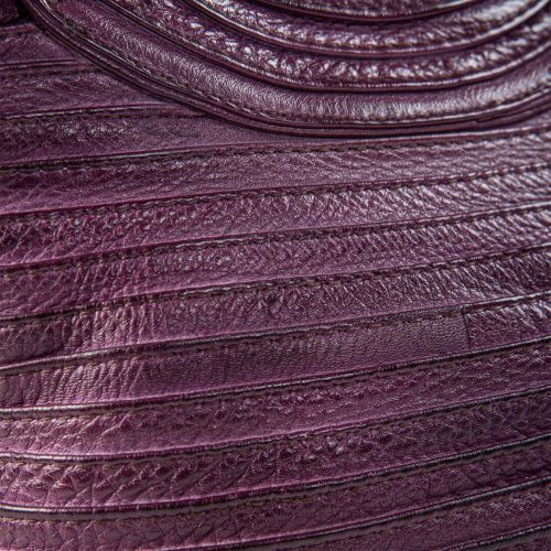 borsa a tracolla in pelle viola