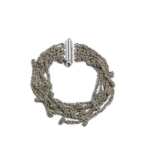 bracciale FILO SPINATO grigio in argento 925