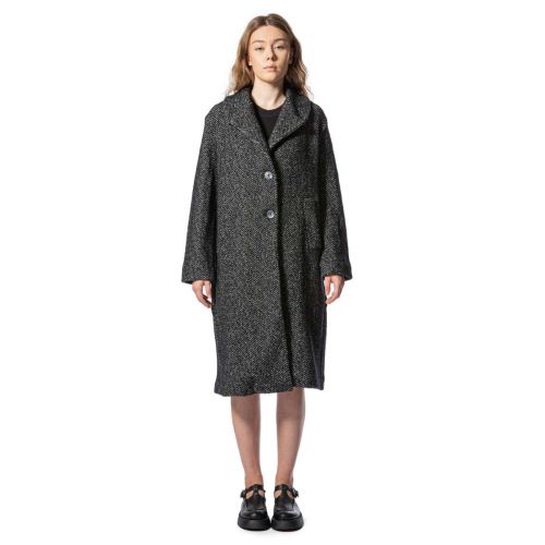 cappotto MARION spinato nero 