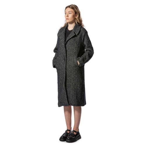 cappotto MARION spinato nero 