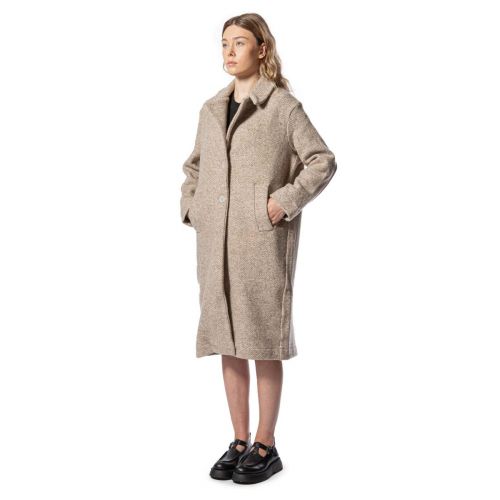 cappotto MARION in tessuto spinato 