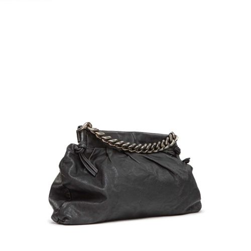 cartella TINA in pelle nera 