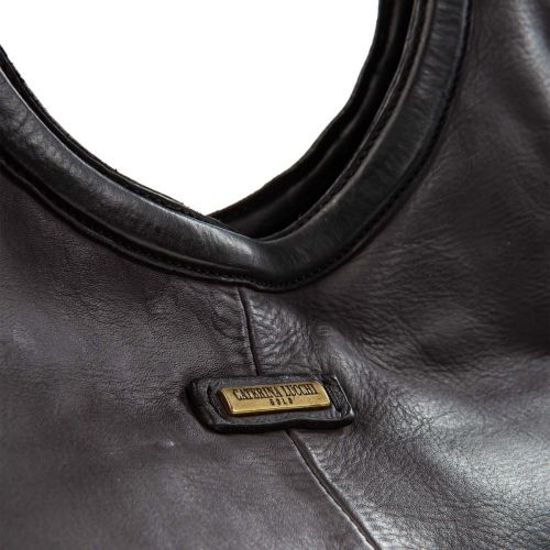 shopper piccola CAMILLA in pelle nera