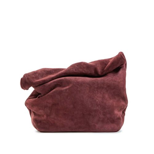 clutch in camoscio madera 