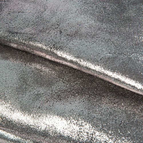 clutch TORA MINI in pelle grigio asfalt 