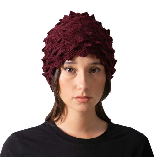 fascia EGG in lana bordeaux