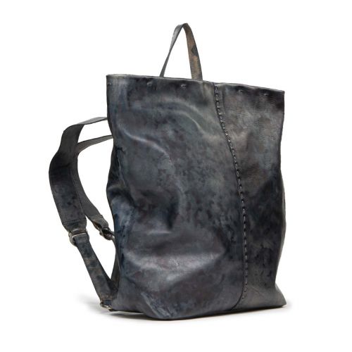 zaino SHEILD in pelle blu - esclusiva Corazza