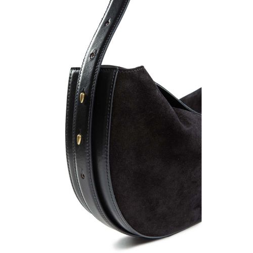 monospalla OPHELIA in camoscio nero 