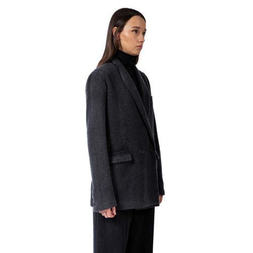 giacca doppiopetto in panno di cashemere