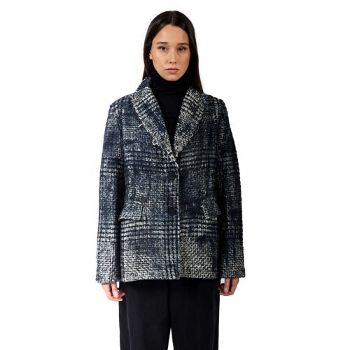 giacca principe di galles in lana 