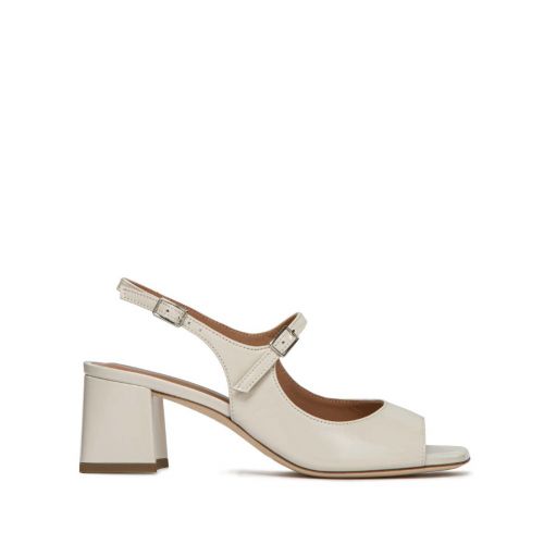 sandali ROMY in vernice bianca 