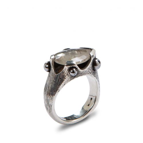 anello CORINDONE in argento