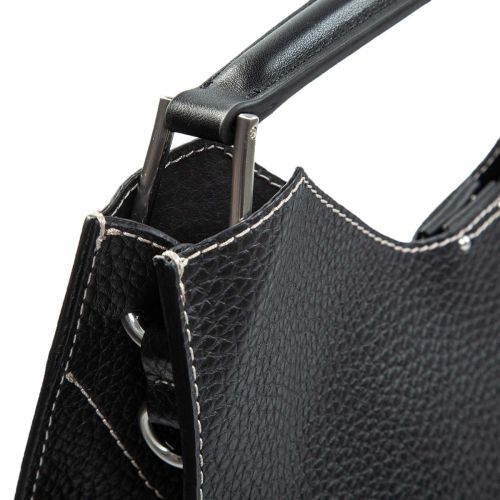 monospalla AURORA in pelle nera